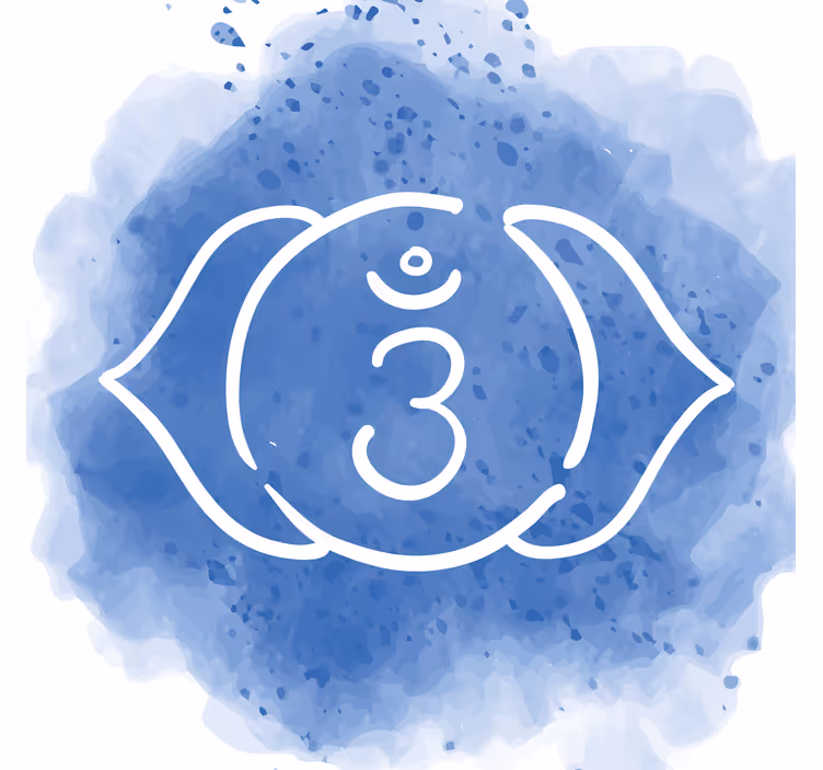 Rollo wohnzimmer mit symbol des dritten auges - TenStickers