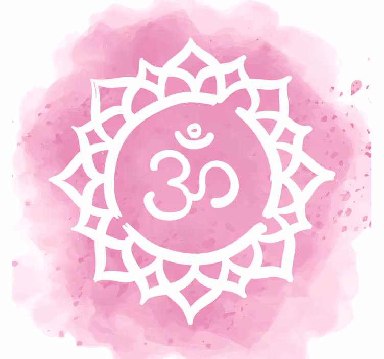 Rollo wohnzimmer mit schönem kronen-chakra-symbol - TenStickers