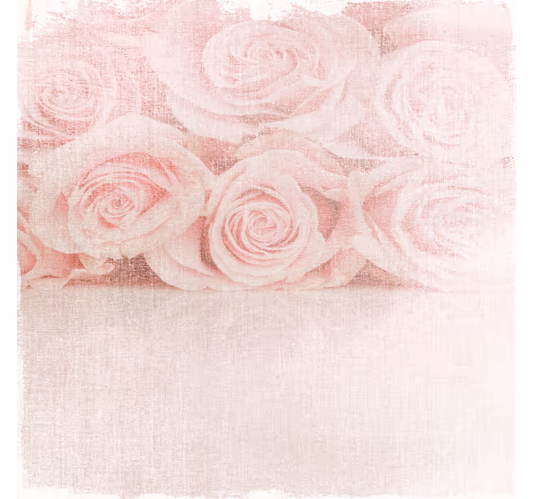 Rollo wohnzimmer in zartrosa rosen im shabby chic stil - TenStickers