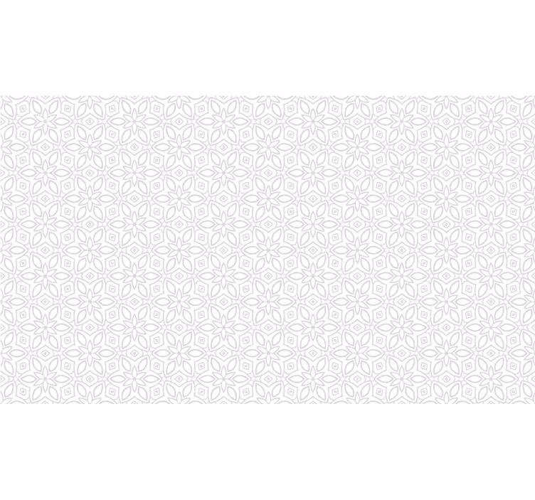 Rollo fenster weiß floral hydraulisch - TenStickers