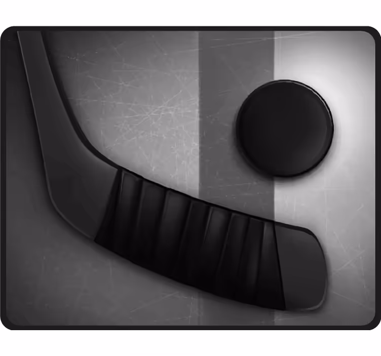 Rollo fenster schlafzimmer mit realistischem eishockey - TenStickers