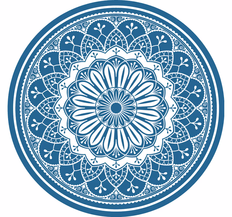 Rollo fenster schlafzimmer mit großem mandala druck - TenStickers