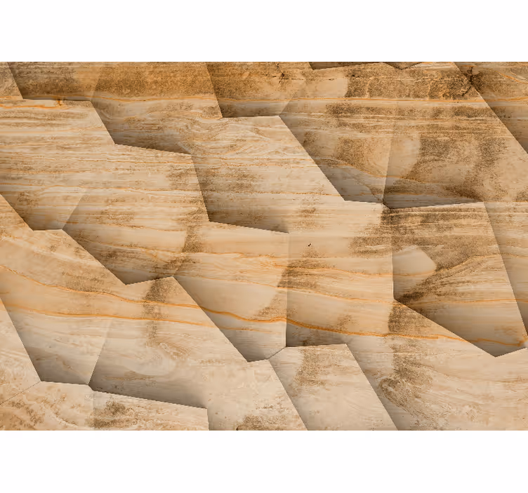 Rollo fenster beige mit holzpaneel-imitation - TenStickers