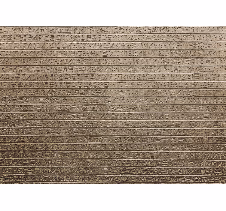 Rollo fenster beige mit ägyptischem hieroglyphen-muster - TenStickers