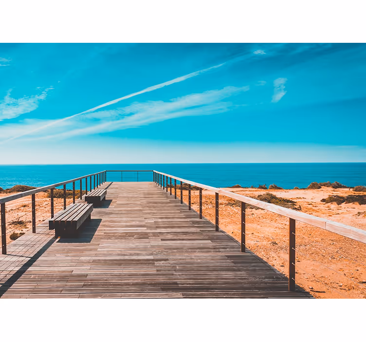 Rollo fenster schlafzimmer strand und pier - TenStickers