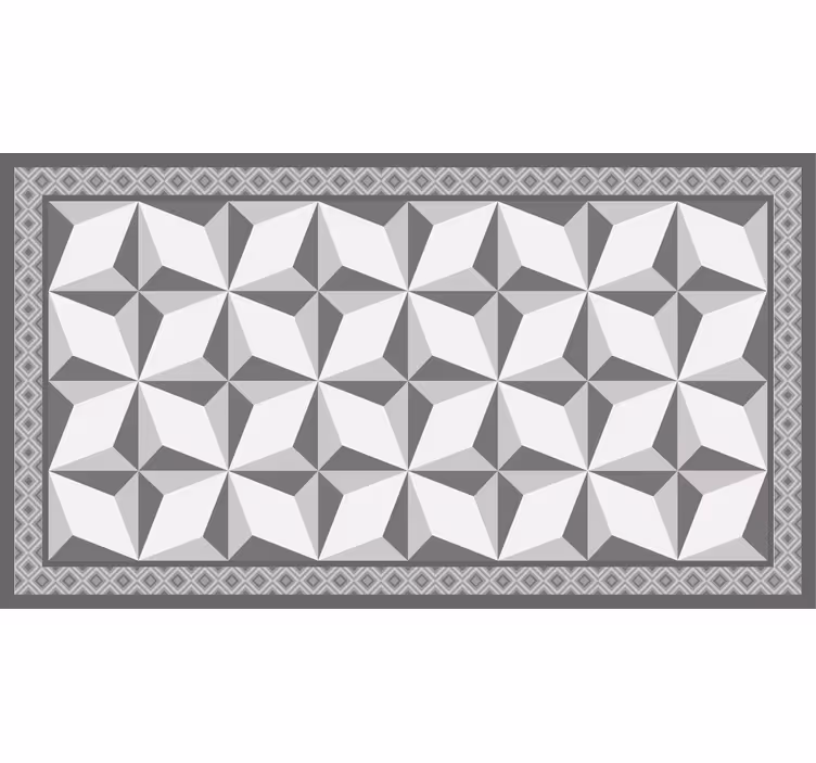 Rollo fenster grau mit geometrischem muster "margot" - TenStickers