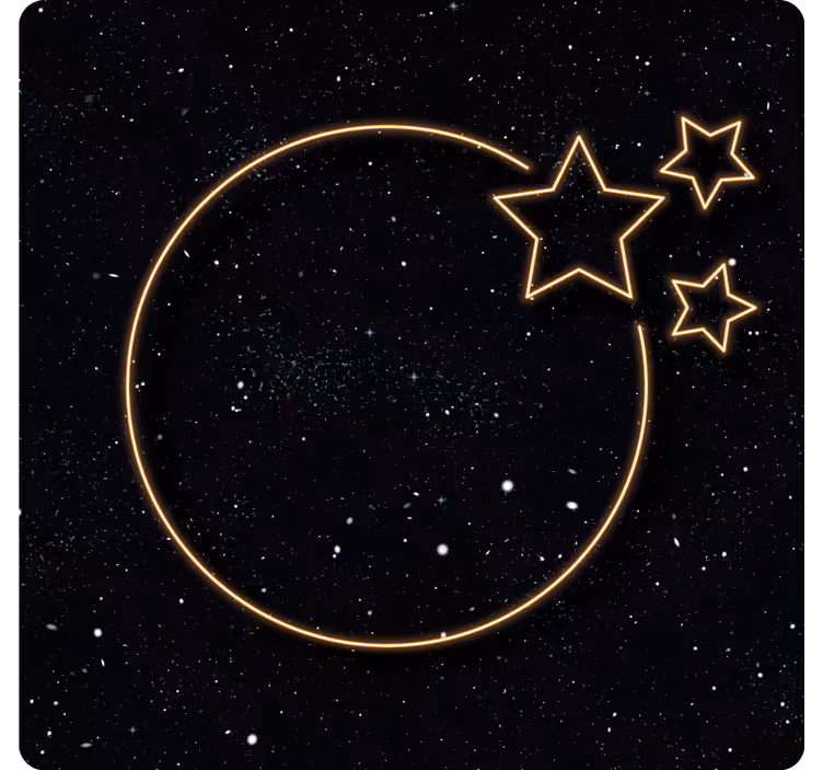 Rollo fenster grau sterne und mond im raum - TenStickers