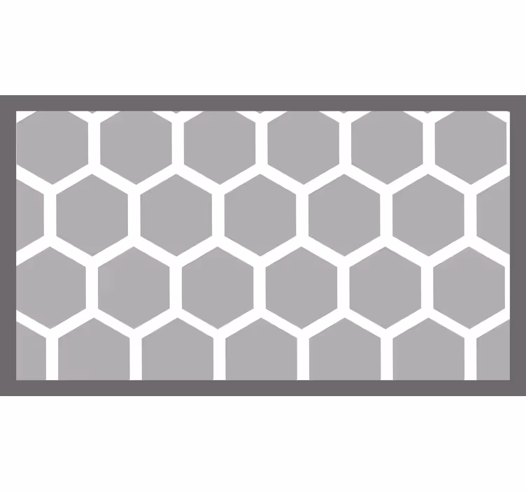 Rollo fenster grau mit weißen geometrischen pentagonen - TenStickers