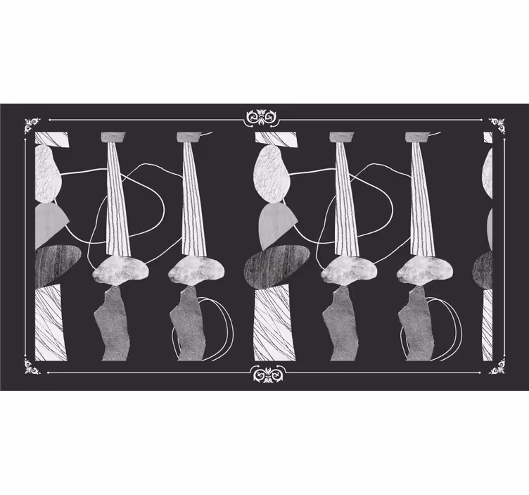 Rollo fenster grau mit einzigartigen steinlinien - TenStickers