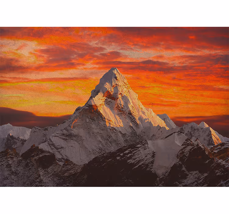 Rollo fenster schlafzimmer sonnenuntergang im himalaya - TenStickers