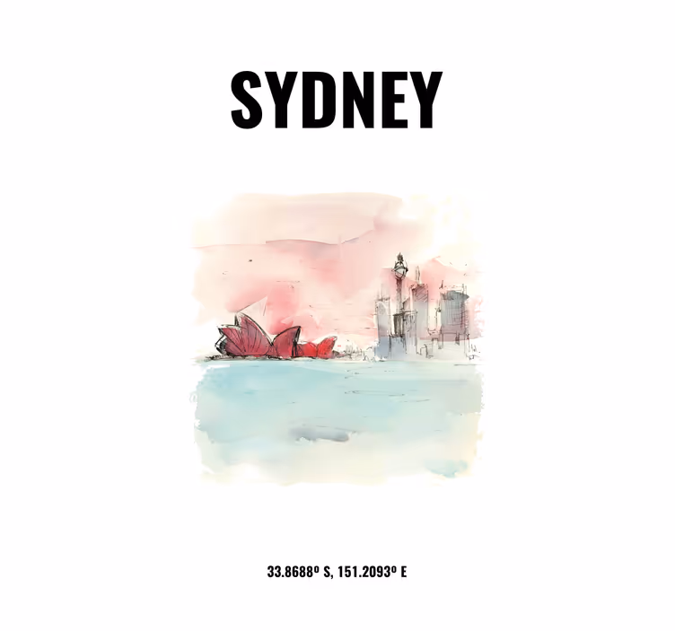 Rollo wohnzimmer sydney koordinaten - TenStickers