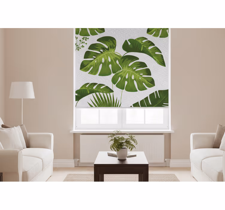 Rollo wohnzimmer monstera blatt - TenStickers