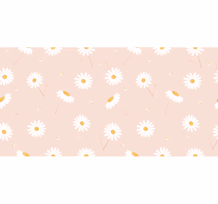 Rollo fenster schlafzimmer mit nordischen gänseblümchen - TenStickers