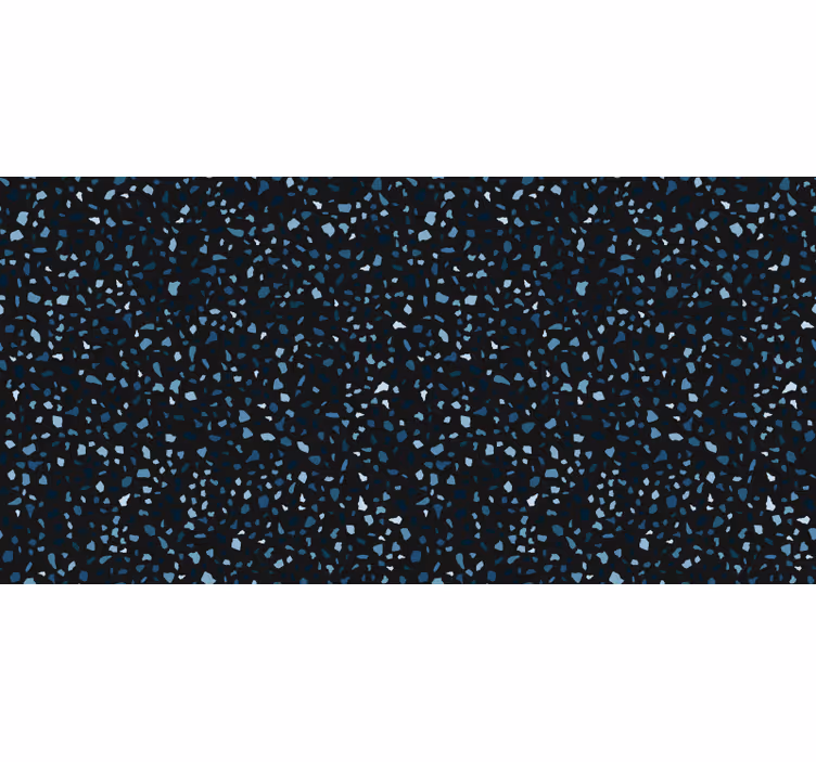 Rollo fenster schlafzimmer in schwarz-blauem terrazzo - TenStickers