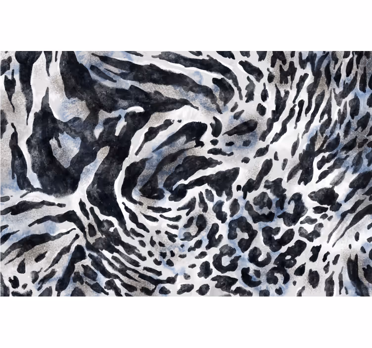 Rollo fenster schlafzimmer grau zebra aquarell - TenStickers