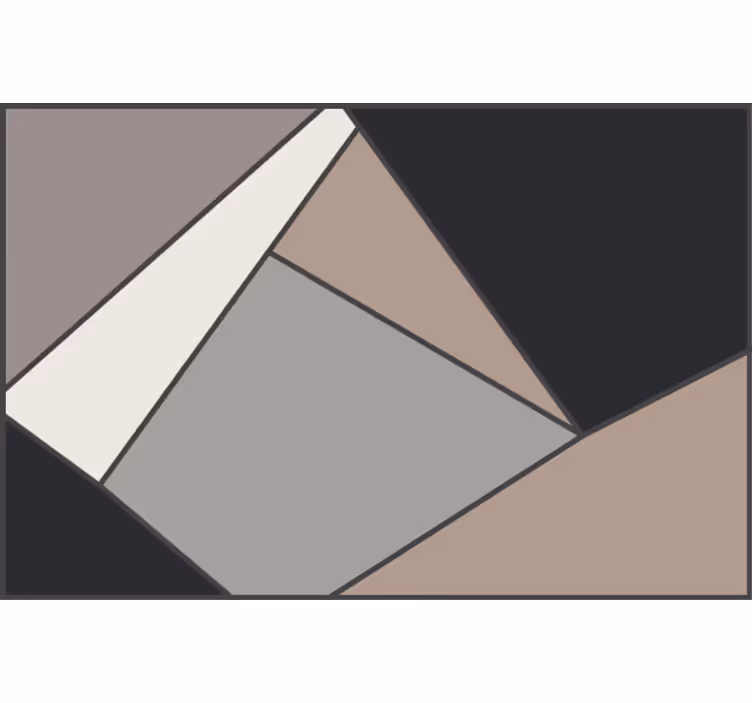 Rollo fenster schlafzimmer mit beigen geometrischen mustern - TenStickers