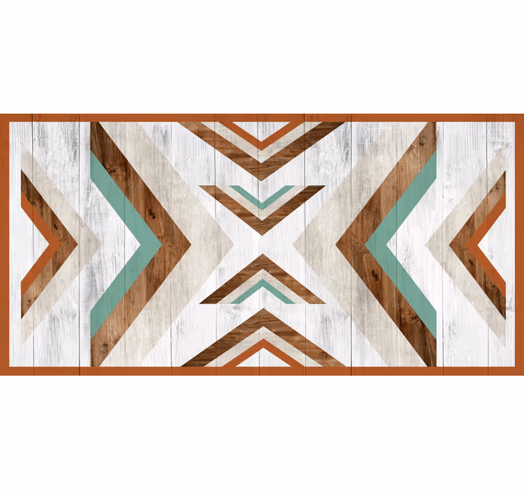 Rollo fenster schlafzimmer holz boho aztekenmuster - TenStickers