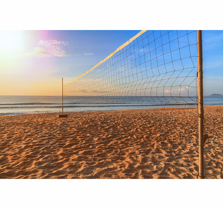 Rollo fenster schlafzimmer rot volleyball playa - TenStickers