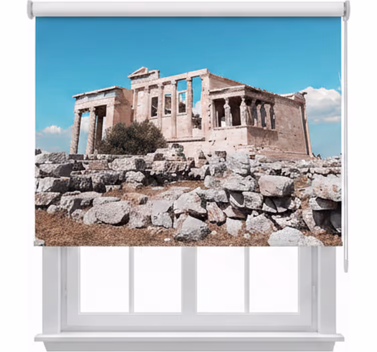 Rollo fenster schlafzimmer im prächtigen akropolis-design - TenStickers