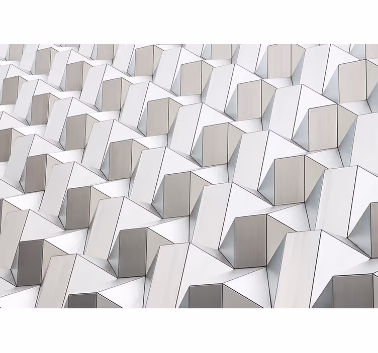 Rollo fenster weiß 3d muster grau - TenStickers