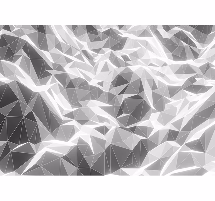 Rollo fenster weiß mit grauem geometrischem bergmuster - TenStickers