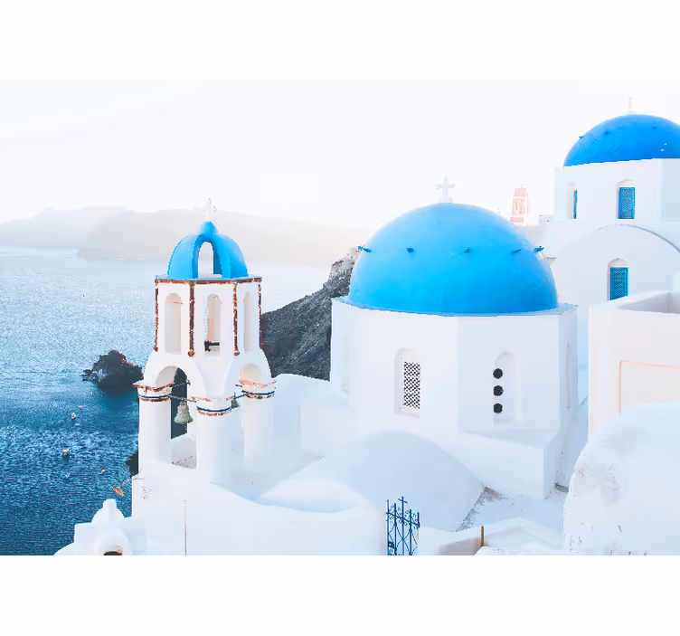 Rollo fenster weiß inspiriert von santorini häusern - TenStickers