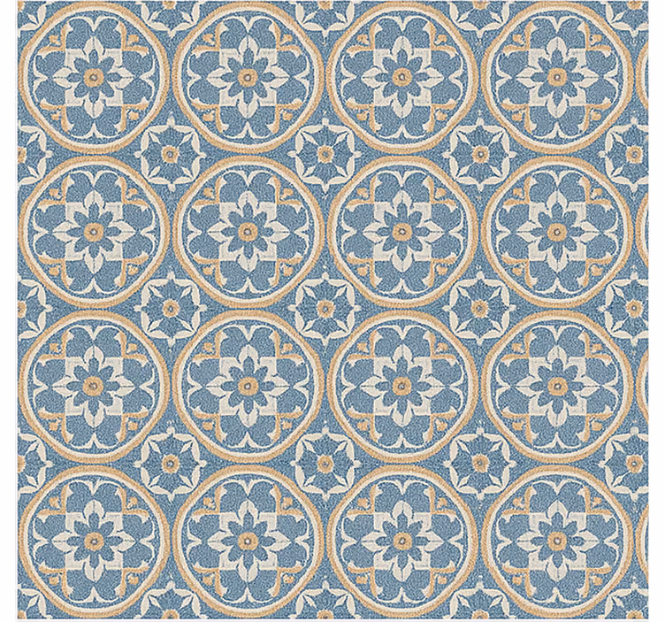 Rollo wohnzimmer im azulejo stil - TenStickers