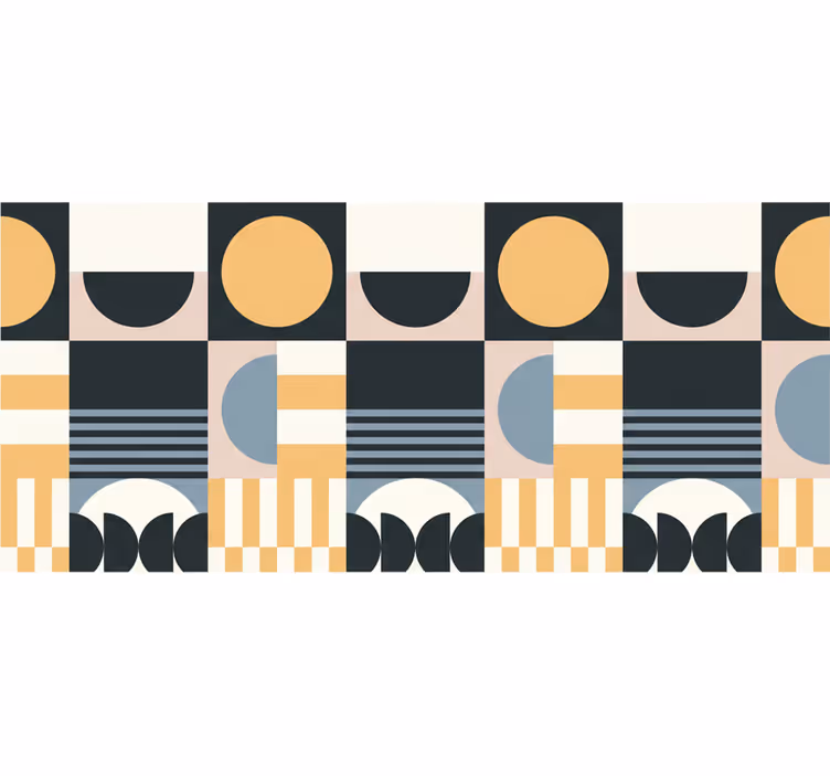 Rollo wohnzimmer abstraktes modernes muster - TenStickers