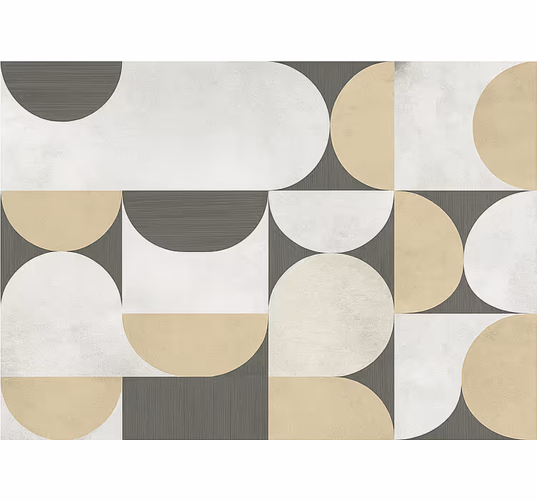 Rollo wohnzimmer abstrakte geometrien - TenStickers