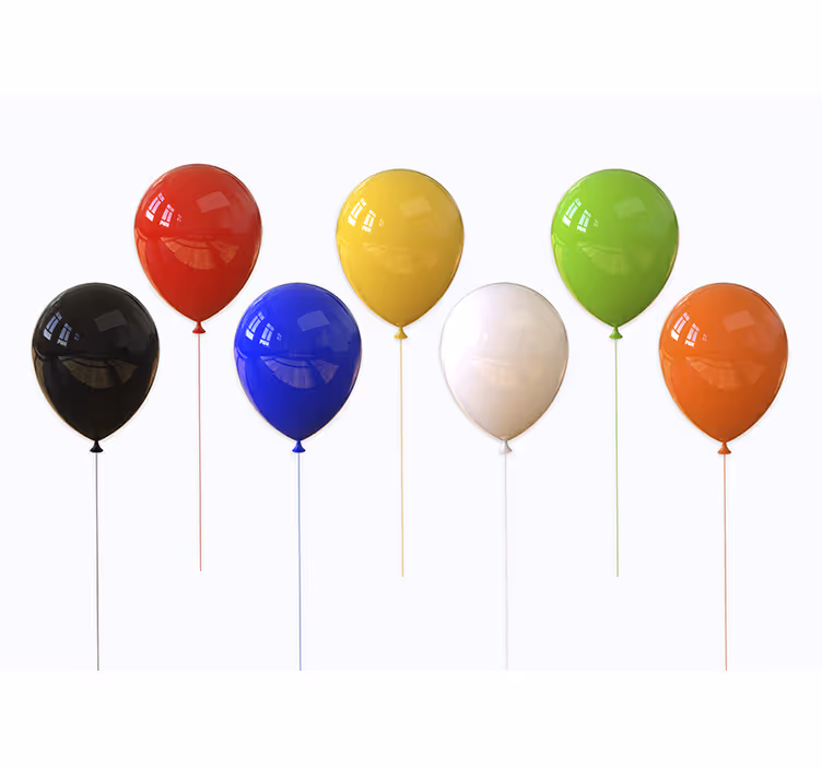 Rollo fenster kinderzimmer 3d realistische bunte ballons - TenStickers
