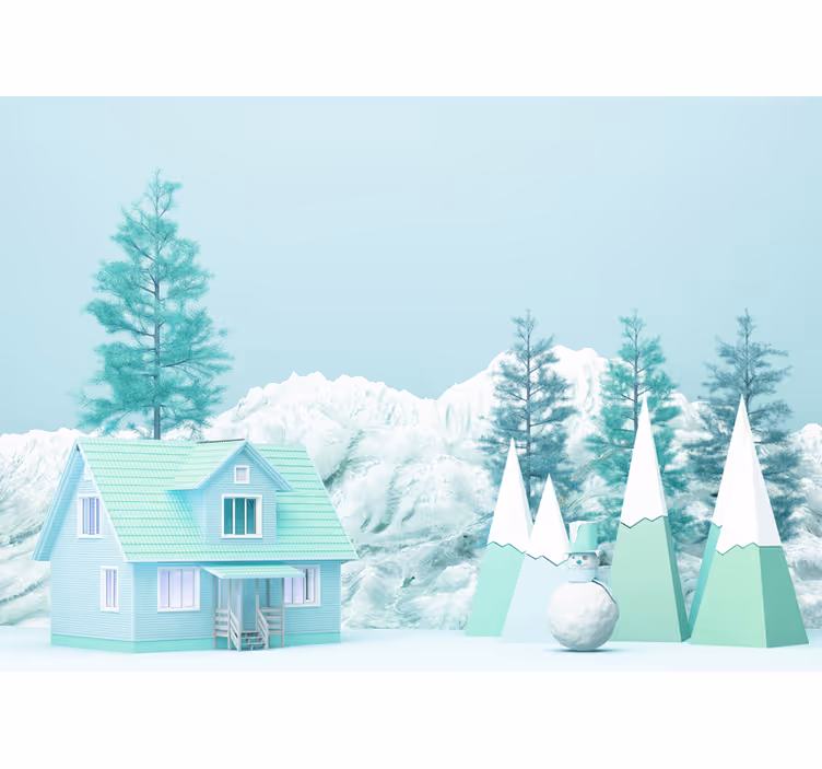 Rollo fenster kinderzimmer mit bauernhof im wald - TenStickers
