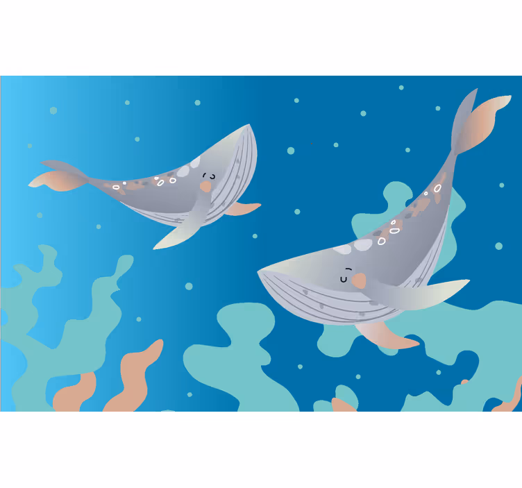 Rollo fenster kinderzimmer meeresbewohner - TenStickers