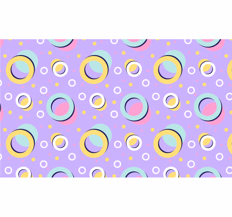 Rollo fenster kinderzimmer bunte kreise - TenStickers