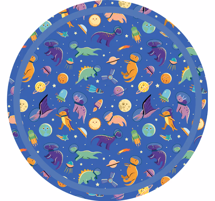 Rollo fenster kinderzimmer dinosaurier im weltraummuster - TenStickers
