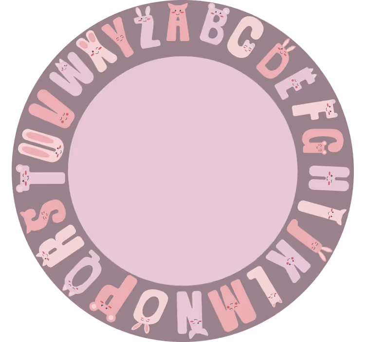 Rollo fenster kinderzimmer rundes alphabet - TenStickers