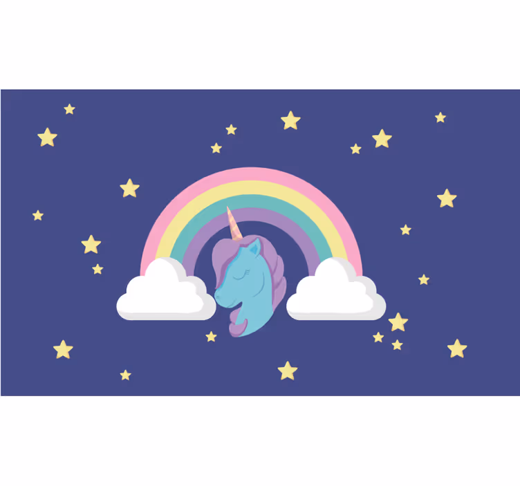Rollo fenster kinderzimmer anime regenbogen-einhorn - TenStickers