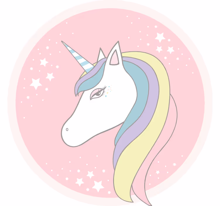 Rollo fenster kinderzimmer mit fantastischem einhorn - TenStickers