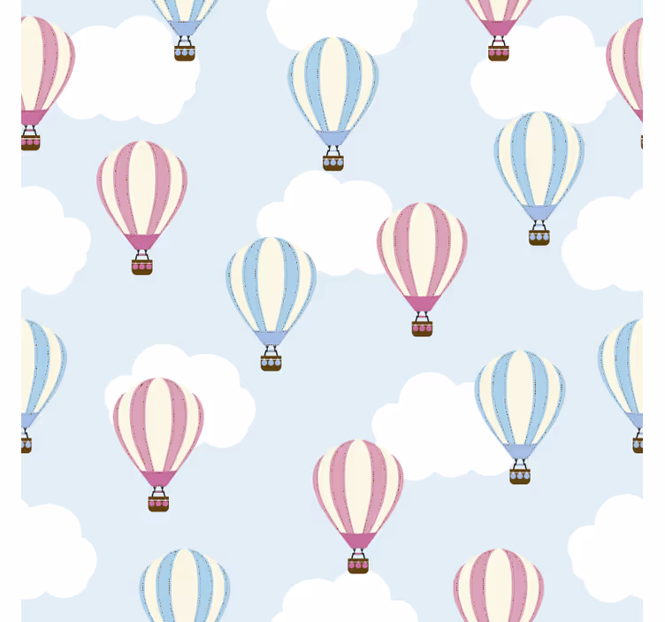 Rollo fenster kinderzimmer himmel und ballons - TenStickers