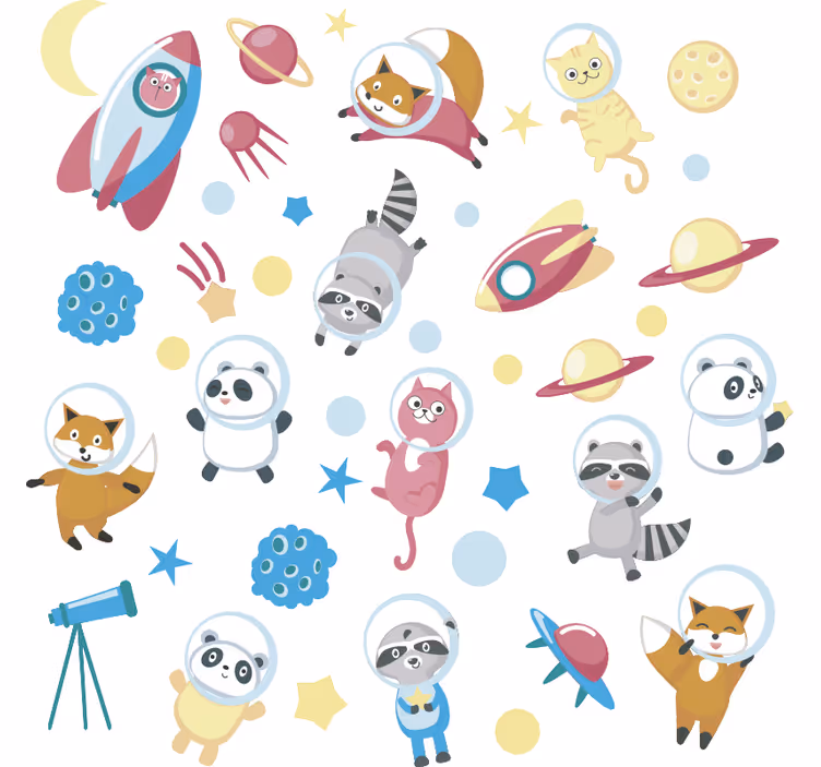 Rollo fenster kinderzimmer tierwelt im allraum - TenStickers