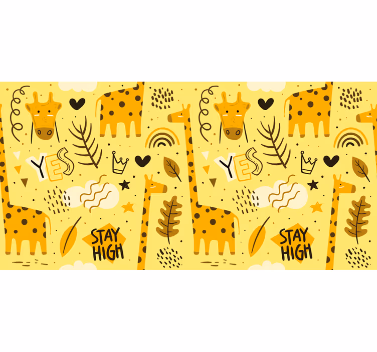 Rollo fenster kinderzimmer giraffen - TenStickers