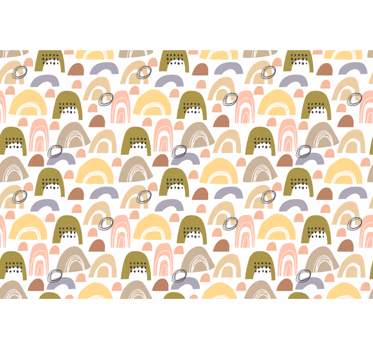 Rollo fenster kinderzimmer regenbogenmuster nordic - TenStickers