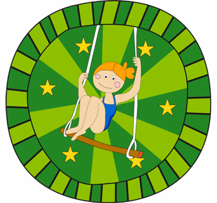 Rollo fenster kinderzimmer berta im zirkus - TenStickers