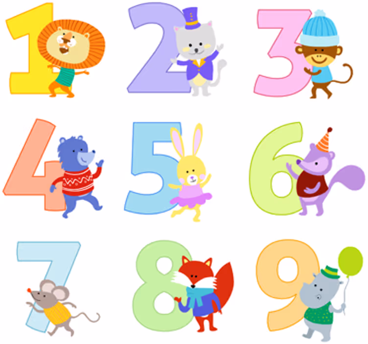 Rollo fenster kinderzimmer mit zahlenstickern - TenStickers