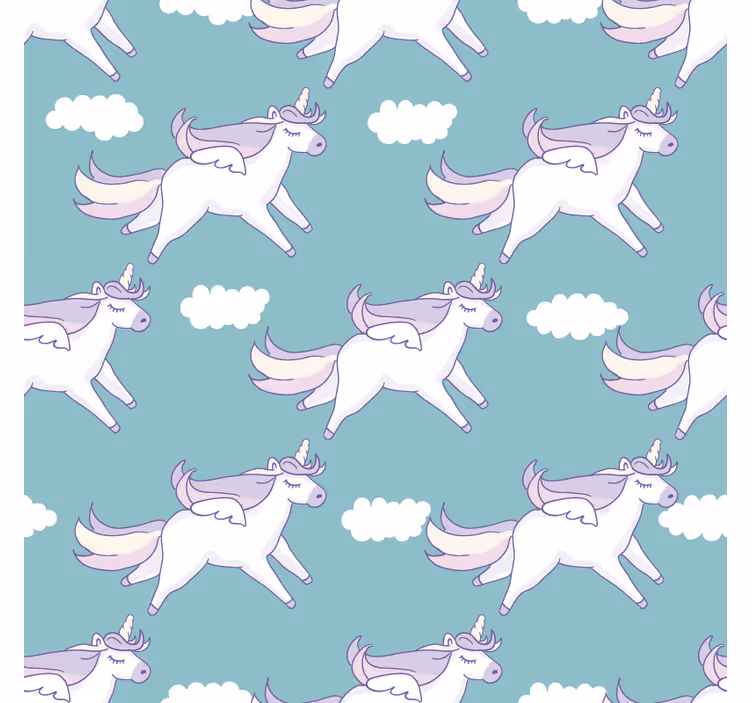 Rollo fenster kinderzimmer mit einhorn-muster - TenStickers
