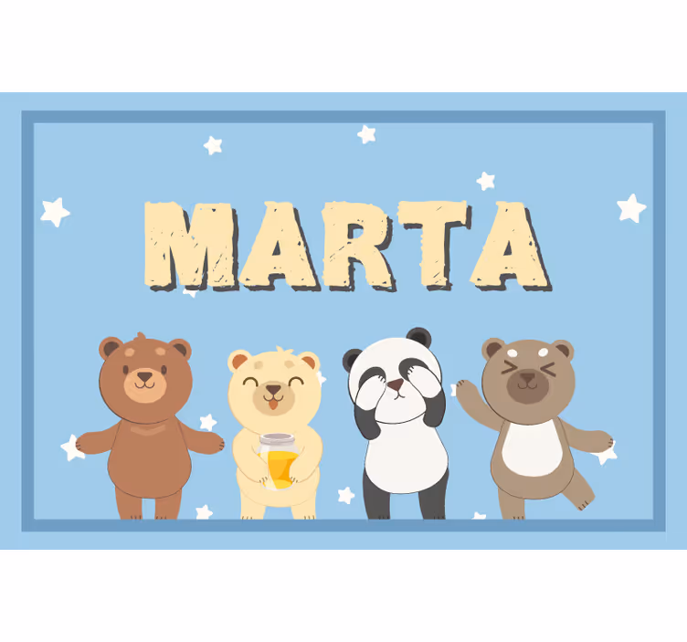Rollo fenster kinderzimmer niedlicher bär anpassbar - TenStickers