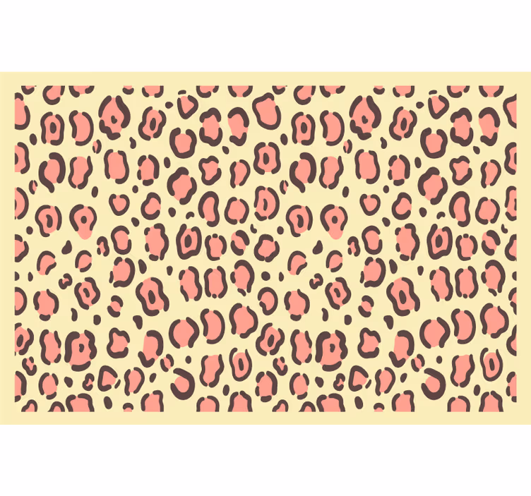 Rollo fenster kinderzimmer mit gelb-pinkem leopardenmuster - TenStickers