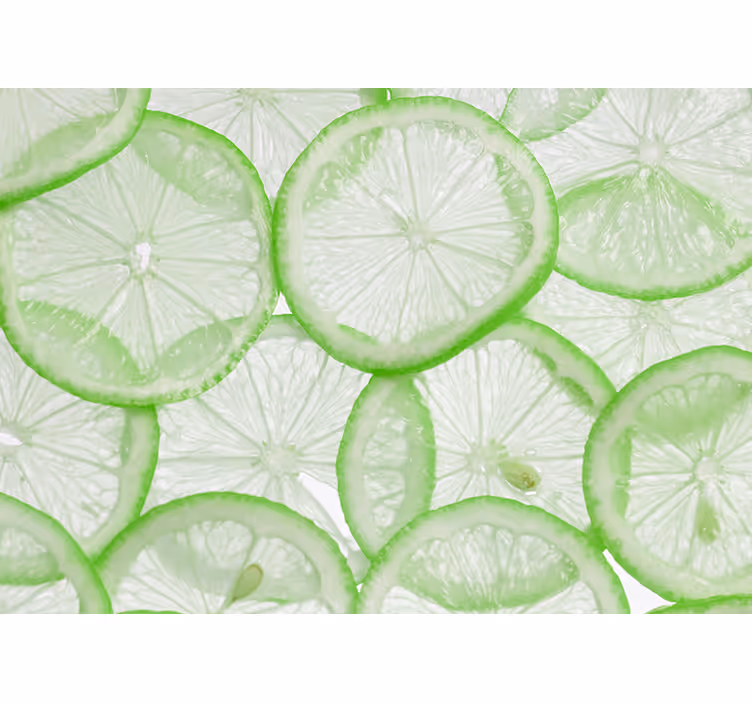 Rollo für küche limettenscheiben - TenStickers