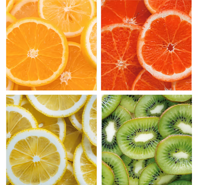 Rollo für küche mit zitrusfrüchten design - TenStickers