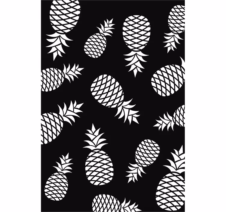 Rollo für küche mit ananas muster - TenStickers
