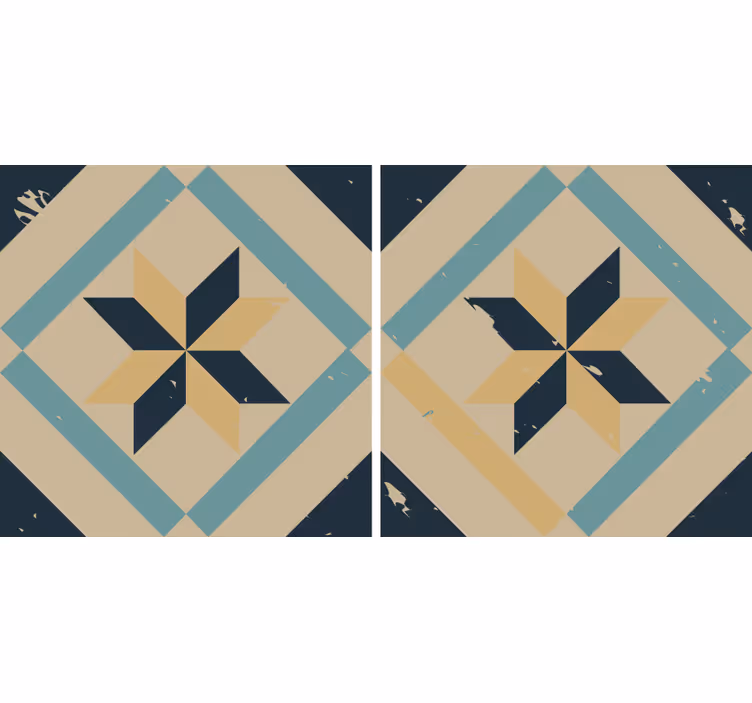 Rollo für küche im eleganten zementfliesen-design - TenStickers